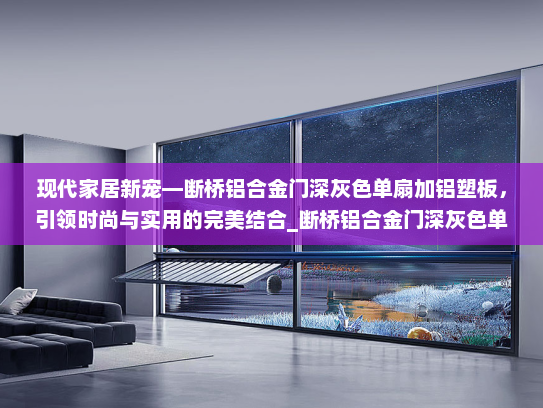 现代家居新宠—断桥铝合金门深灰色单扇加铝塑板，引领时尚与实用的完美结合_断桥铝合金门深灰色单扇加铝塑板
